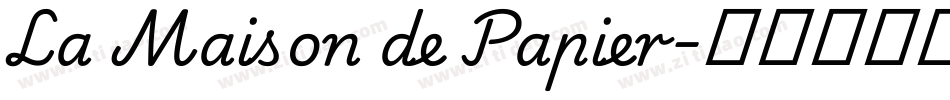 La Maison de Papier字体转换